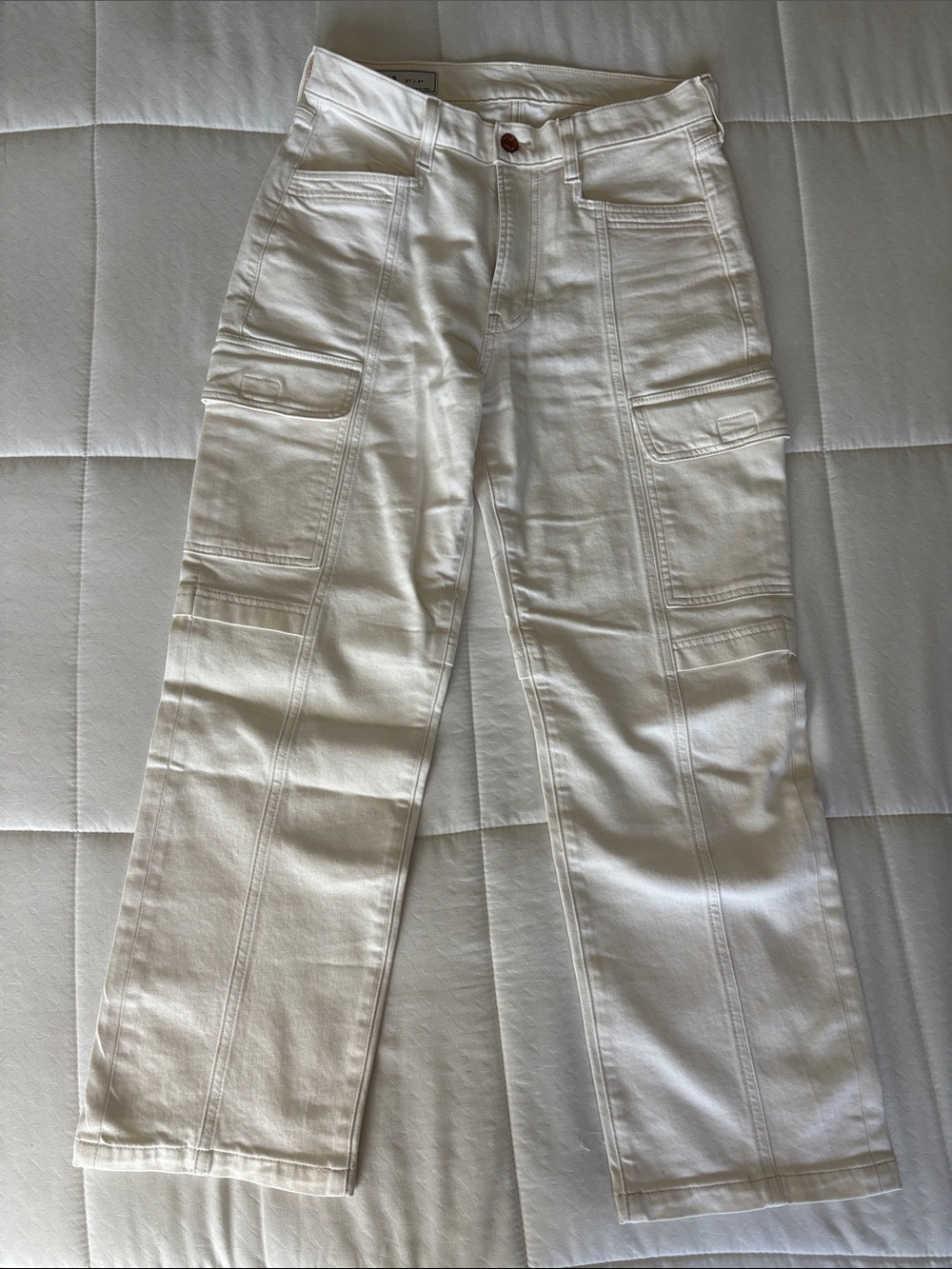 GAP Cream Off-White High-Rise Jeans